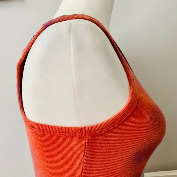 AGOLDE TIE DYE RIBBED KNIT BODYSUIT - Picture 4 of 10